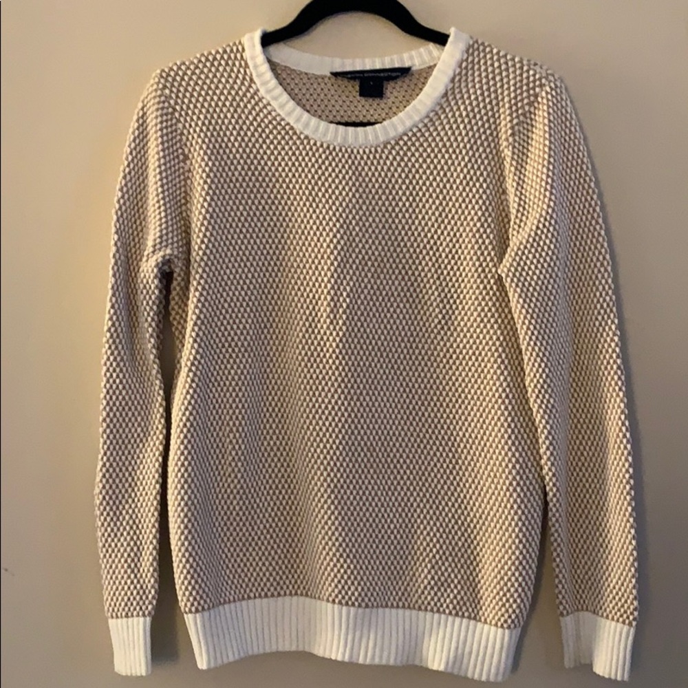 Crew neck cotton sweater